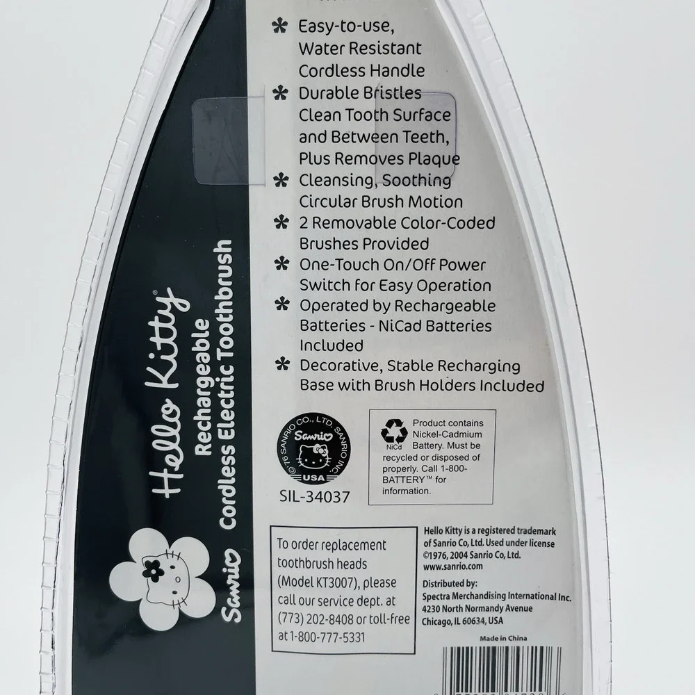 Hello Kitty Rechargeable Electric tooth brush Sanrio Vintage 2004 SEALED RARE